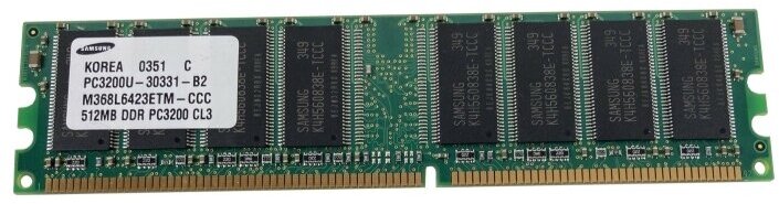 Оперативная память Samsung M368L6423ETM-CCC DDR 512MB