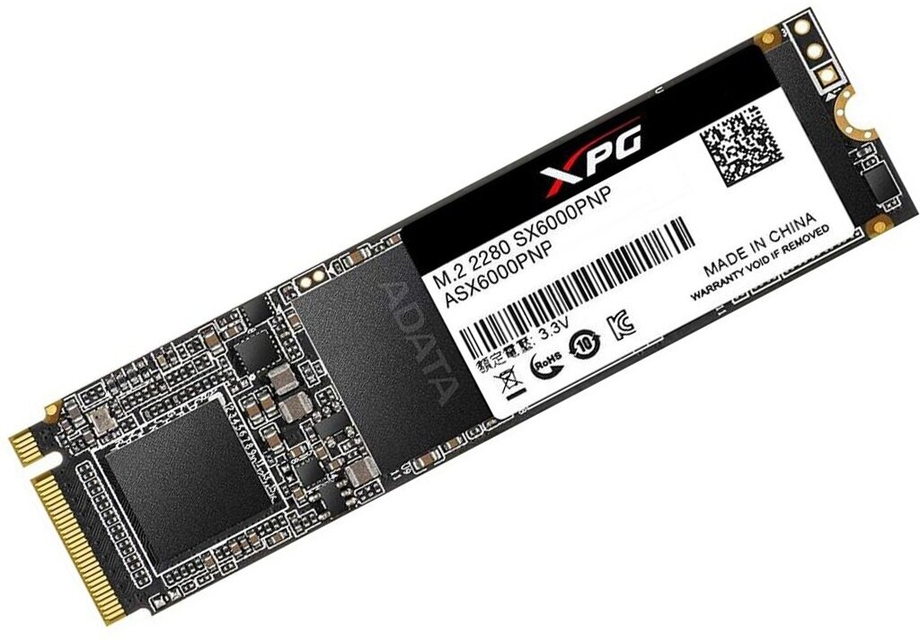 SSD диск ADATA M.2 XPG SX6000 Pro 256GB PCIe Gen3x4 NAND Flash TLC 3D (ASX6000PNP-256GT-C) - фотография № 5