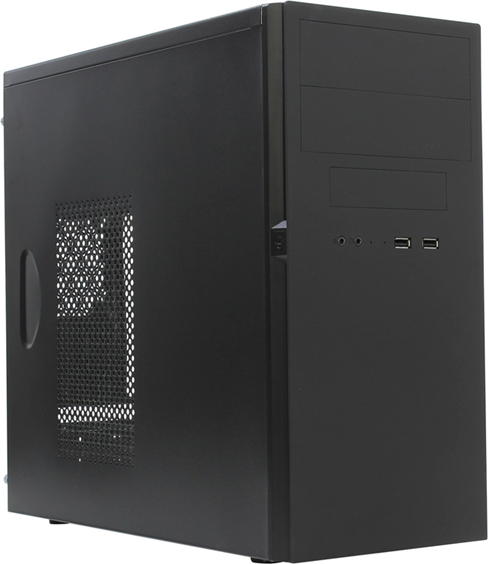 Корпус MiniTower Powerman ES725 Black PM-450ATX U3.0*2+A(HD) MicroATX (6184448)