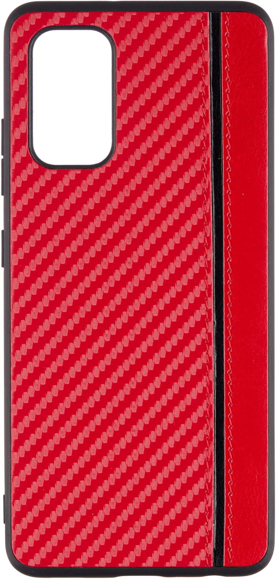 Чехол накладка G-Case Carbon для Samsung Galaxy A32 4(G) (Самсунг Гэлакси Галакси А32) SM-A325F, красная