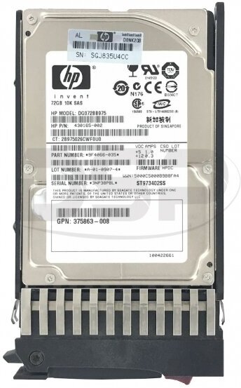 Жесткий диск HP 9F4066-035 72Gb SAS 2,5" HDD