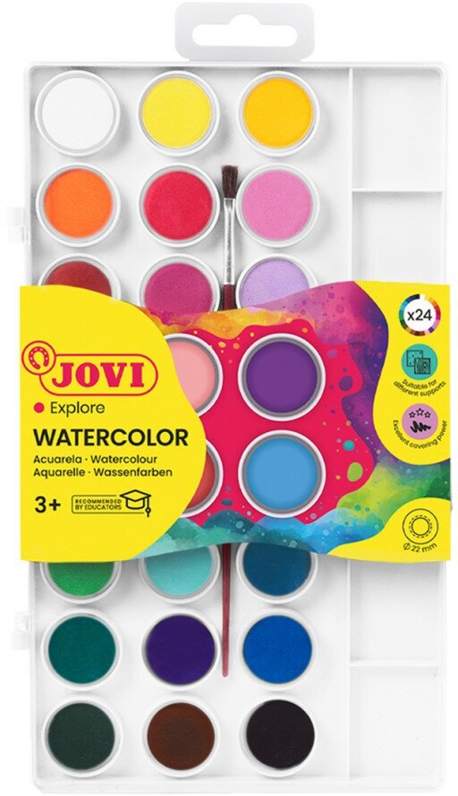 Краски акварельные Jovi 24 цвета - фото №12
