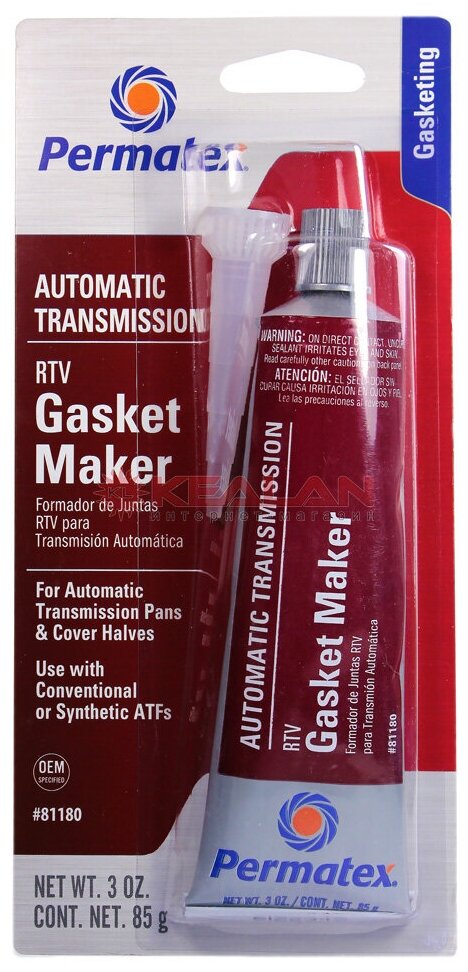 Силиконовый герметик для ремонта автомобиля PERMATEX Automatic Transmission RTV Gasket Maker 81180 0085 кг