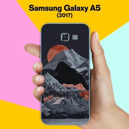 силиконовый чехол волшебные сердечки на samsung galaxy a5 2017 самсунг а5 2017 с эффектом блика Силиконовый чехол на Samsung Galaxy A5 (2017) Пейзаж 60 / для Самсунг Галакси А5 2017