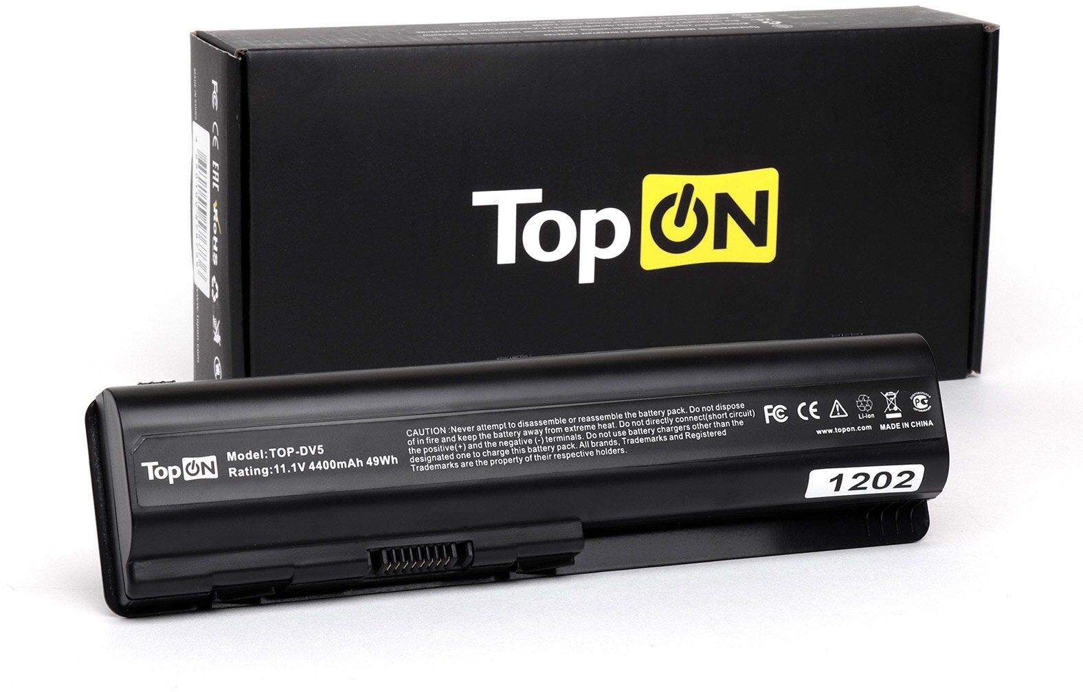 Аккумулятор TopON TOP-DV5 10.8V 4400mAh. для HP PN:462890-541 462890-761 HSTNN-CB72 HSTNN-XB72 HSTNN-XB73 KS524AA. - фото №8