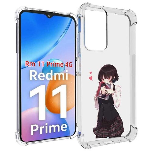 Чехол MyPads Persona 5 - Makoto Niijima для Xiaomi Redmi 11 Prime 4G задняя-панель-накладка-бампер