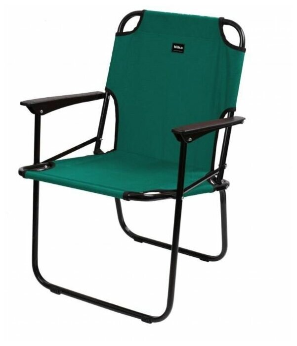 Кресло складное NIKA КС4/3 нагрузка до 100 кг, изумрудный