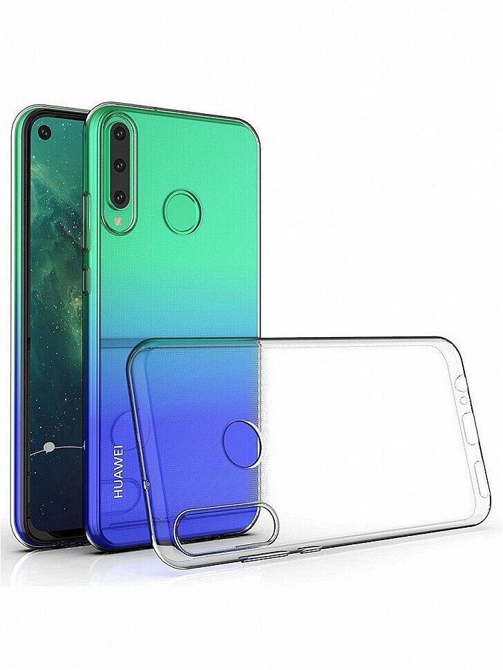 Чехол силиконовый для Huawei Honor 9C / Huawei P40 lite E / Huawei Y7P, (прозрачный)