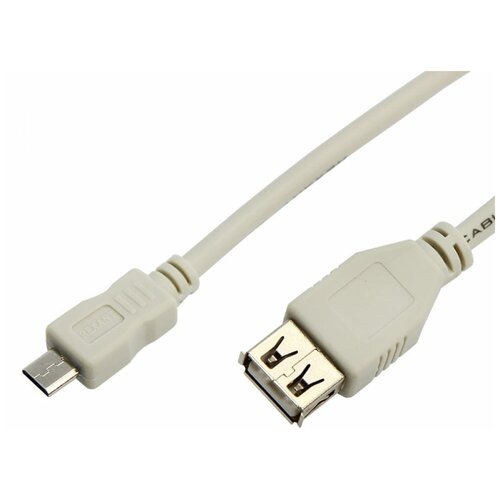 Шнур REXANT micro USB male - USB-A female 0.2M 18-1161 шнур rexant штекер micro usb гнездо usb a 0 2 м черный 18 1161 2