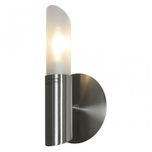 Настенный светильник Lussole Lano LSC-2801-01, E14, 40 Вт, кол-во ламп: 1 шт., цвет арматуры: никель, цвет плафона: белый