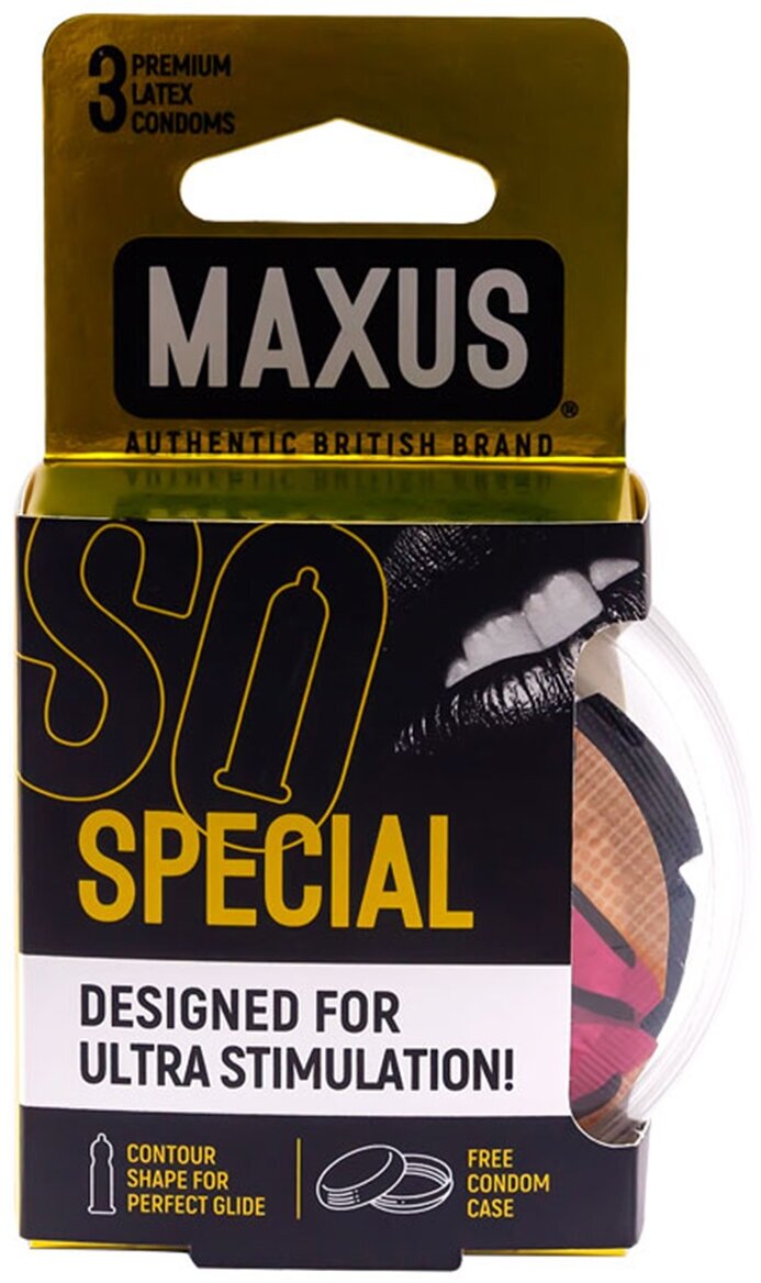 Презервативы точечно-ребристые Maxus Special №3 - 3 шт. 4289mx