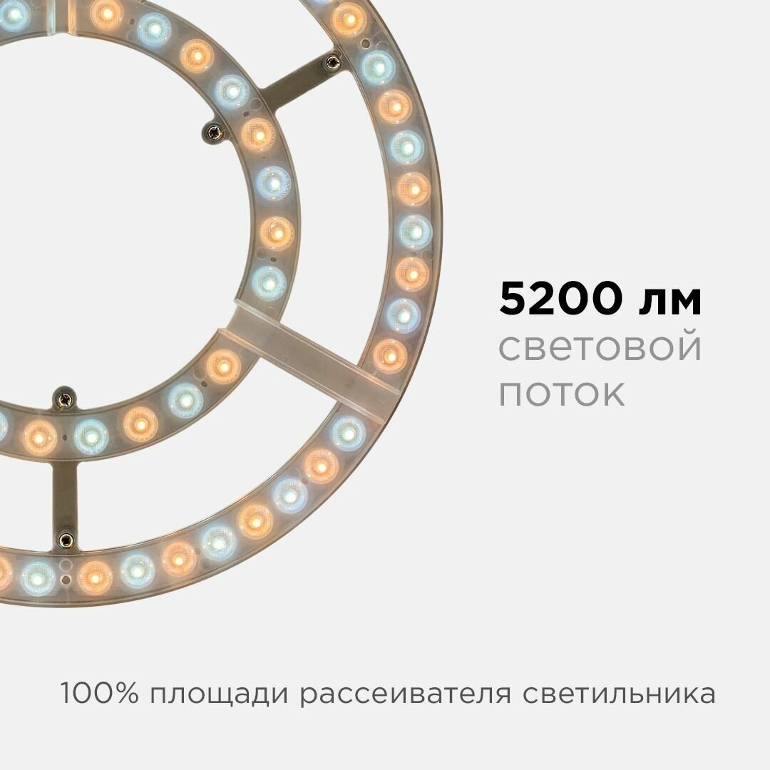 Модуль светодиодный Apeyron 230В 72Вт 5200Лм с пультом управления ССТ - фото №3