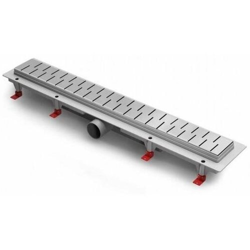 Водоотводящий желоб с боковым сливом O 40 MCH 850 мм MEDIUM, пластиковая рамка Chudej (CH850M)