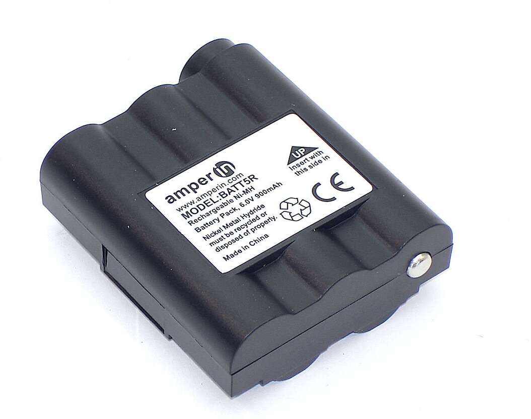 Аккумулятор Amperin для Midland GXT1000 GXT300 GXT400 (BATT-5R) 900mAh 6V Ni-Mh