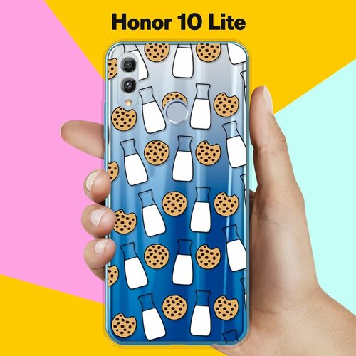 Силиконовый чехол Печеньки и молоко на Honor 10 Lite силиконовый чехол молоко и печеньки на honor 9x premium
