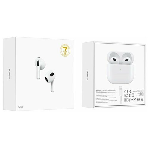 TWS Bluetooth гарнитура HOCO EW43 BT 53 вкладыши белый 119000₽