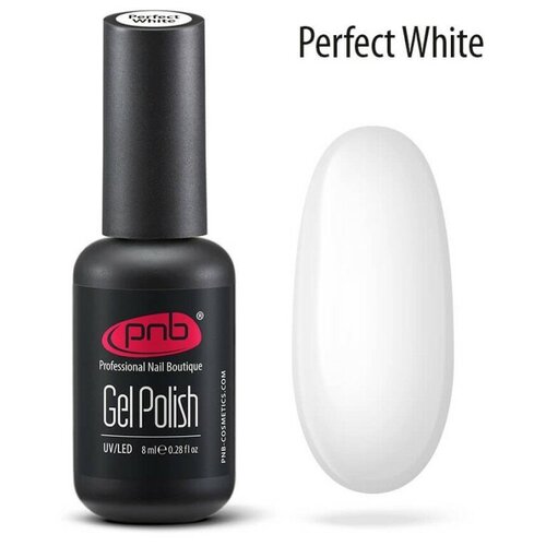 PNB Гель-лак Основная коллекция, 8 мл, perfect white