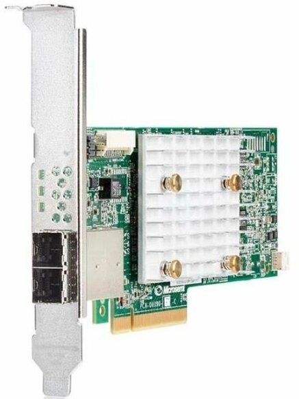 Контроллер HP Smart Array E208e-p Sr Gen10 Raid 0/1/5/10 No Cache SAS12G 2x8644 P/N:804400-001