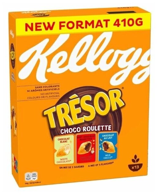 Сухой завтрак Kellogg's Tresor Choco Roulette, 410 г