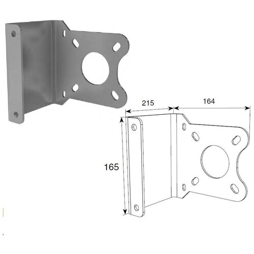 Кронштейн для крепления вального привода уменьшенный для выносного монтажа, DHK-06 - DoorHan