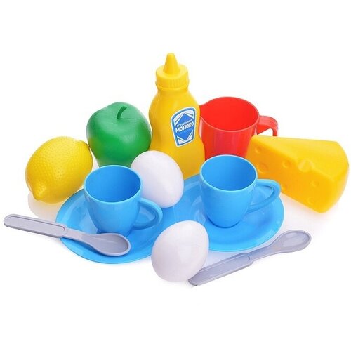 Набор посуды Игрушки Поволжья с продуктами, Завтрак на двоих, 13 предметов (НЗ013) игрушки поволжья хоккей