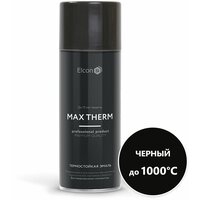 Эмаль MAX THERM , Черная до 1000 С, термостойкая, аэрозоль 520 мл