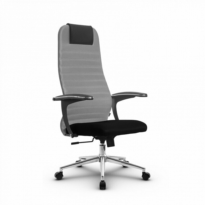 Компьютерное офисное кресло Metta SU-ВМ-10 СН 3 Светло-серое/Черное