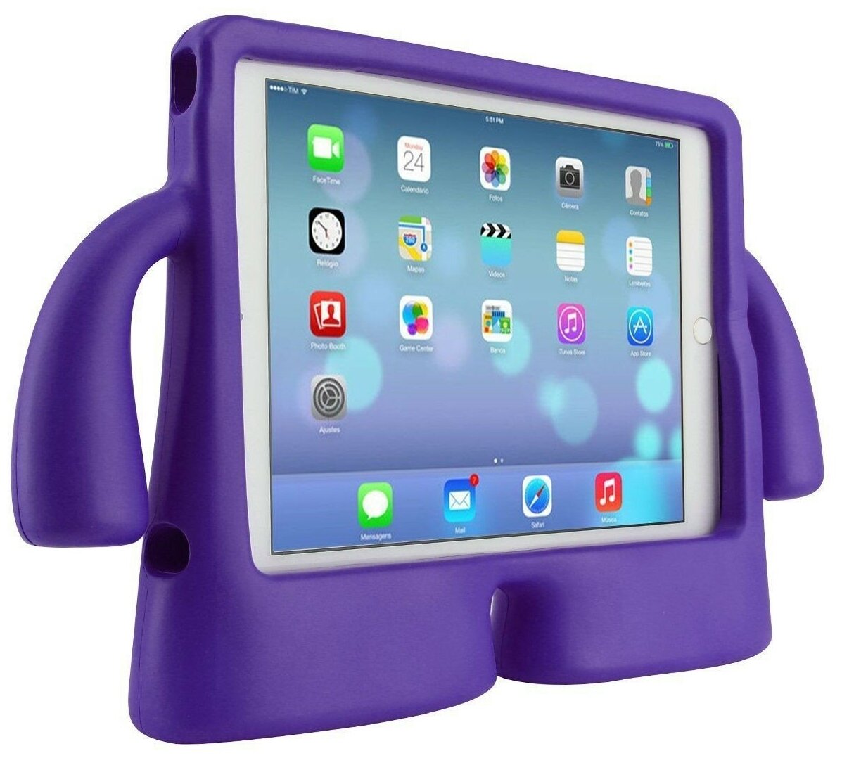 Детский чехол "Happy Hands" для iPad Air/Air2/Pro 9.7 (подходит для всех iPad с диагональю 97) баклажан
