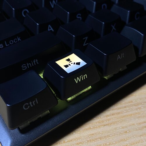 Кейкап Rust для механической клавиатуры – WINDOWS (черный, 1,25u, OEM R1)