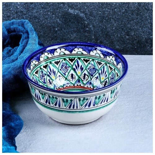 Коса Риштанская Керамика Узоры 145 см малая синяя 815₽