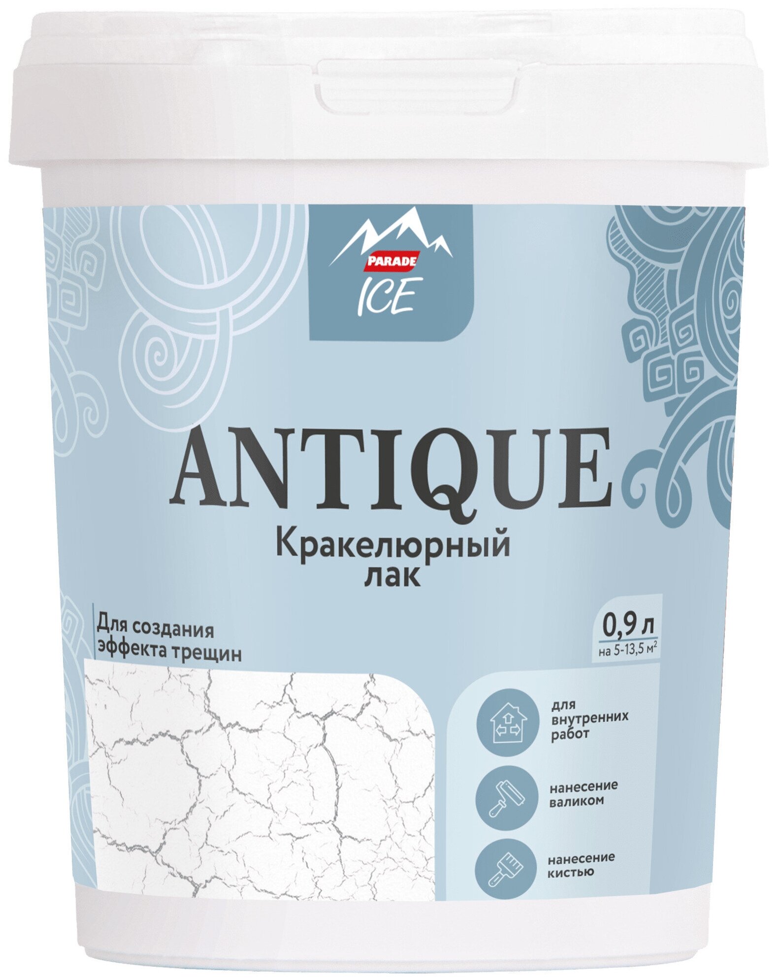 Лак кракелюровый Parade Ice Antique 0.9 л цвет прозрачный