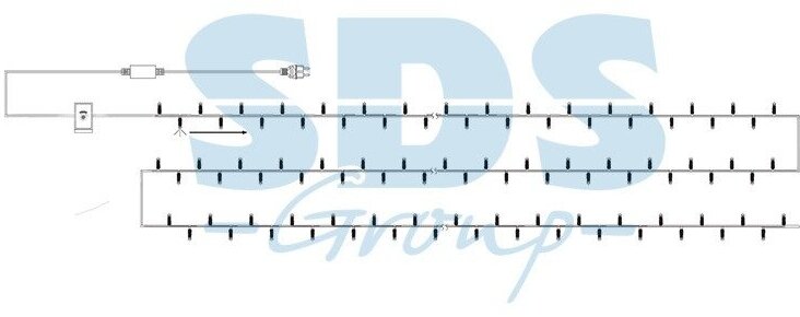 Гирлянда "ТВИНКЛ ЛАЙТ LED" (с контроллером 8 режимов) 20м 200LED 20Вт 220В IP44 мульти. 303-149 Neon-Night - фото №19