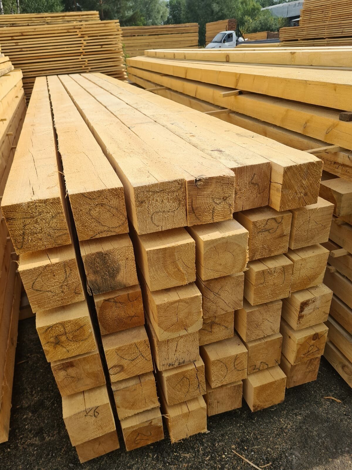 Брус обрезной, гост, сосна/ель, Arsenal-wood 100 х 150 х 6000 мм