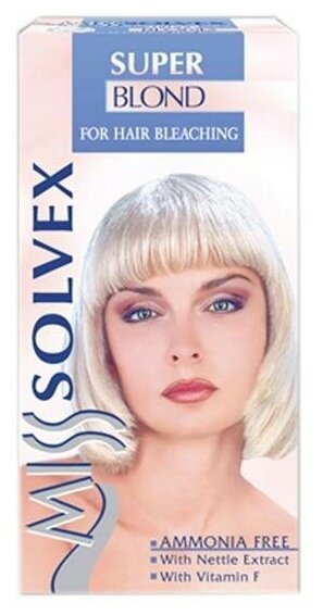 Solvex Набор для обесцвечивания Miss Solvex Super blond 9 %, 80 мл, 100 г