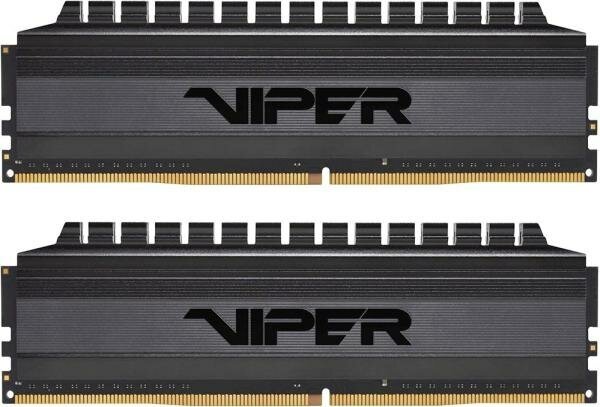 Оперативная память для компьютера 16Gb (2x8Gb) PC4-24000 3000MHz DDR4 DIMM CL16 Patriot Viper Blackout PVB416G300C6K