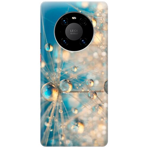 фото Re:pa накладка transparent для huawei mate 40 pro с принтом "одуванчик в капельках"