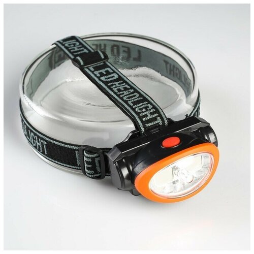 фото Фонарь налобный, 5 вт, 1200 мач, 2 режима, лазер, 5 х 6.5 см, в ассортименте, 1 шт. sweet home