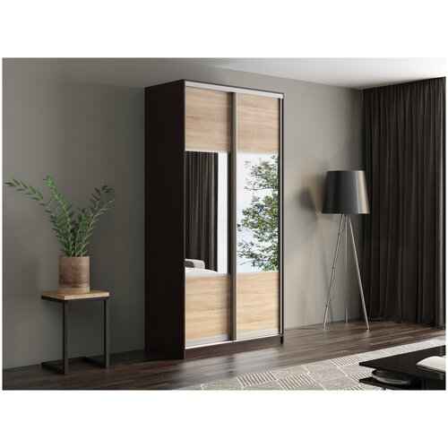 Шкаф-купе Матэрна венге / санома / комбинированный, 120х58х240 см