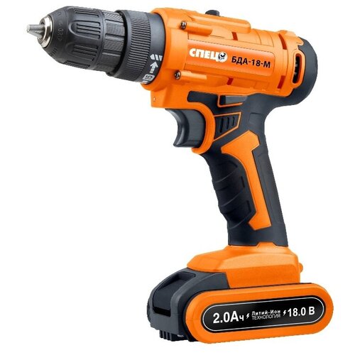 Аккумуляторная дрель-шуруповерт Спец БДА-18-М СПЕЦ-3420 550000₽