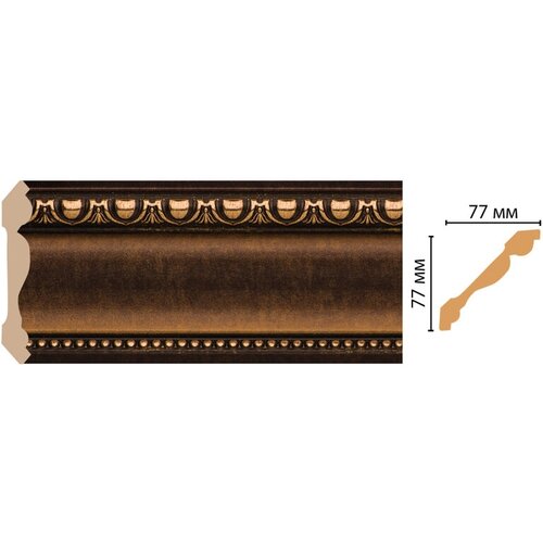 Карниз потолочный Decomaster 154-56, 1шт (длина 2,4м)