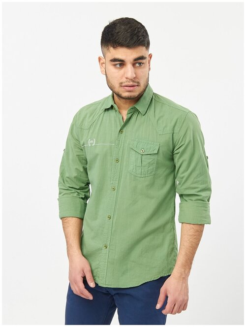 Рубашка , размер 46(M), зеленый