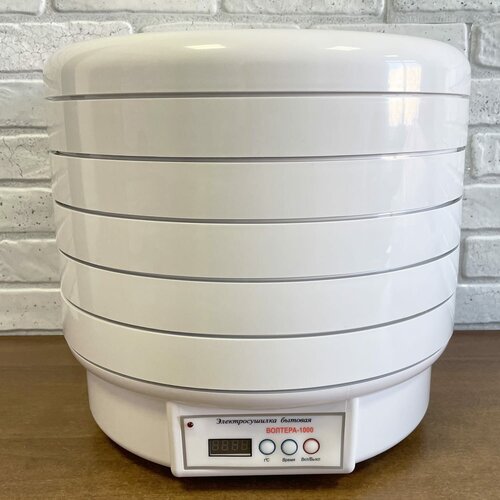 Сушилка ВолТера 1000 Люкс с таймером и электронным блоком управления для фруктов овощей и грибов от 40 до 60 С 5 поддонов ЭКО ручка 15515₽