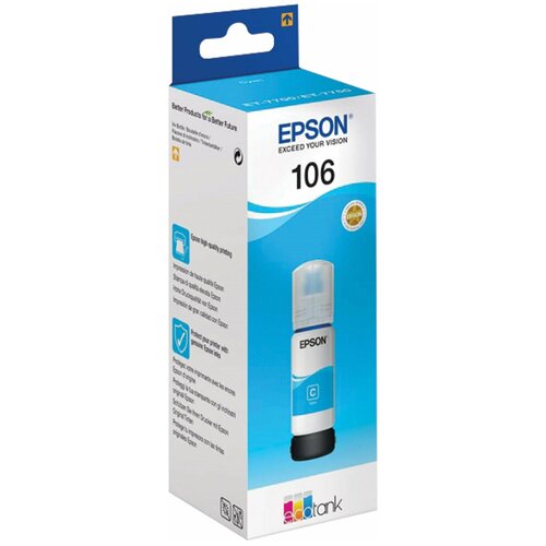 Контейнер EPSON C13T00R240 для L7160/L7180 с голубыми чернилами