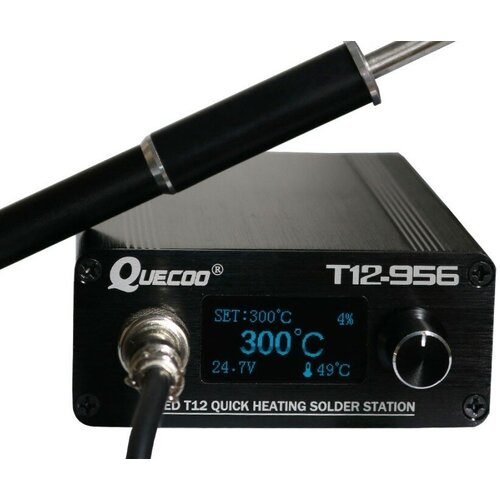 Паяльная станция T12 QUECOO T12-956 с ручкой T12-M8 и 5 жалами в комплекте 730000₽