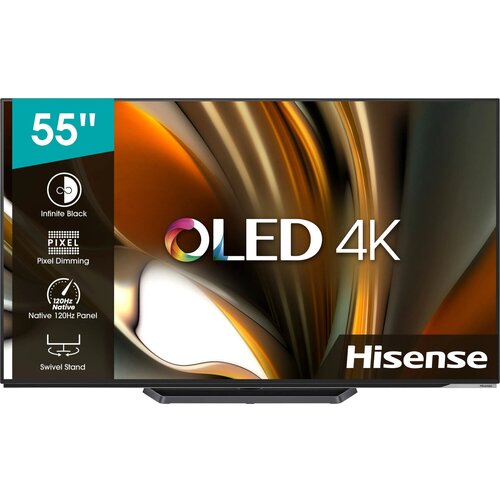 Телевизор OLED 55 Hisense 55 OLED Ultra HD 120Гц Smart TV ОС VIDAA U6 Wi-Fi 120Гц PCI 2400 DVB-T2TCS2S HDR 10 Dolby Vision Dolby 15720500₽
