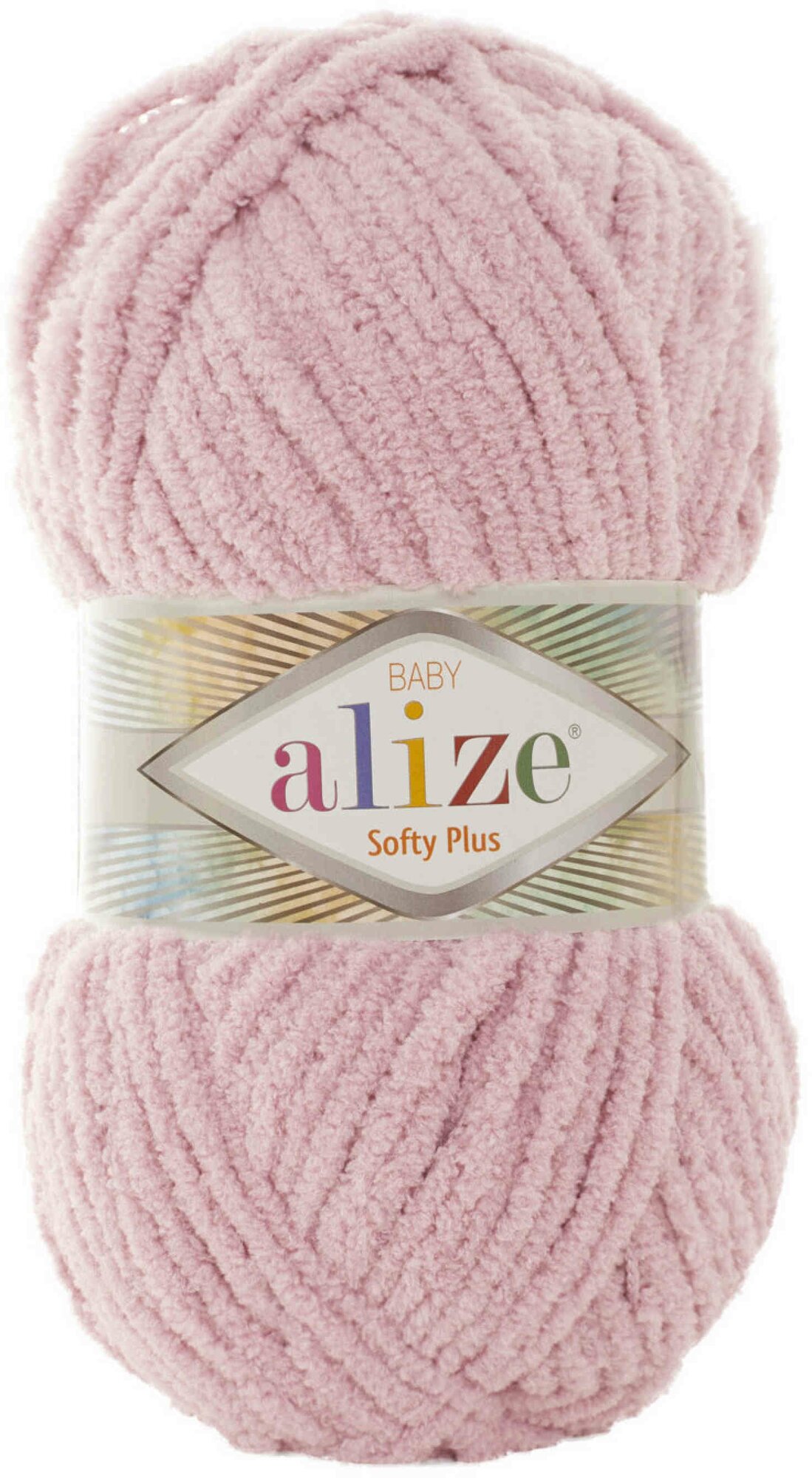 Пряжа Alize Softy plus розовый (854), 100%микрополиэстер, 120м, 100г, 5шт