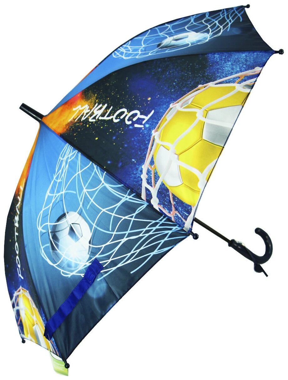 Детский зонт-трость Rain-Proof 217/голубой,черный