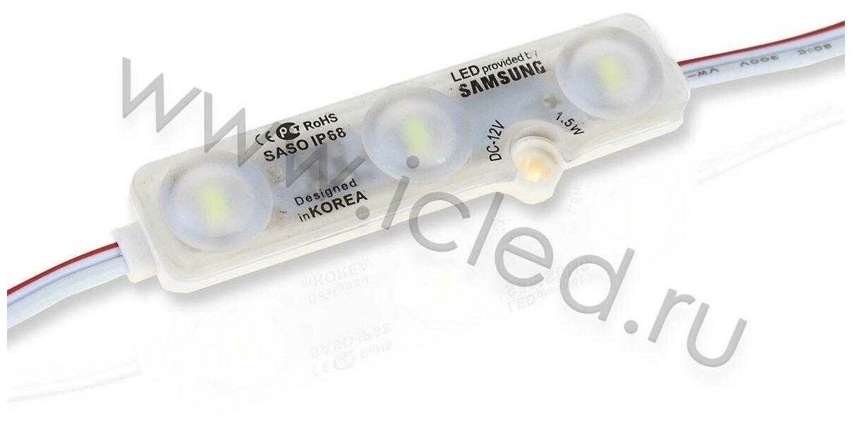 Светодиодный модуль NCLed Samsung 5730-3 MOD43 (1,5W, 12V, white)