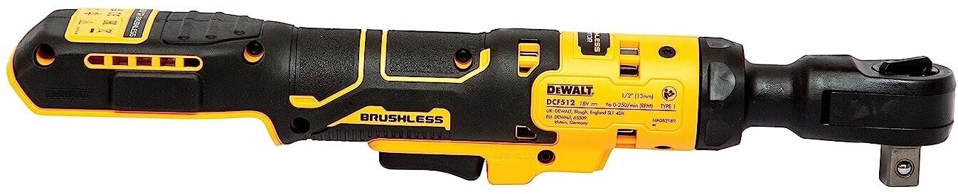 Аккумуляторная трещотка DeWALT DCF512 ATOMIC 18V (1/2', 108Нм) - фотография № 7