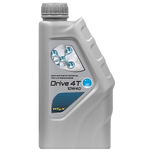 Моторное масло Vitex Drive 4T 10W-40, полусинтетическое, 1 л